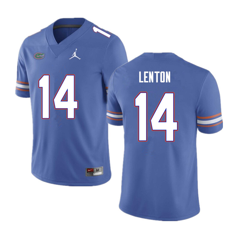 Men #14 Quincy Lenton Florida Gators College Football Jerseys Sale-Blue - Click Image to Close